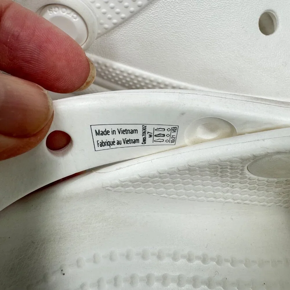 Crocs Classic Bae White Platform Size 7 Clogs Rubber Chunky Clogs - Picture 14 of 14